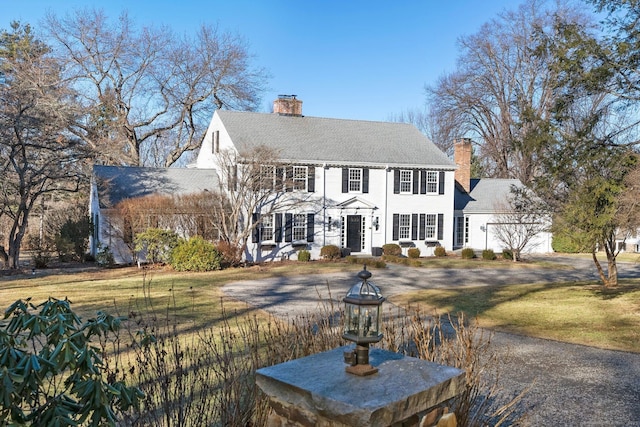 view of colonial inspired home