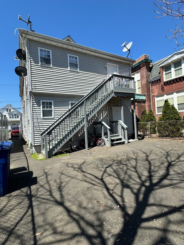 view of rear view of property