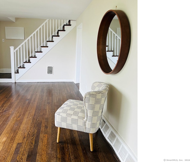 interior space featuring wood-type flooring