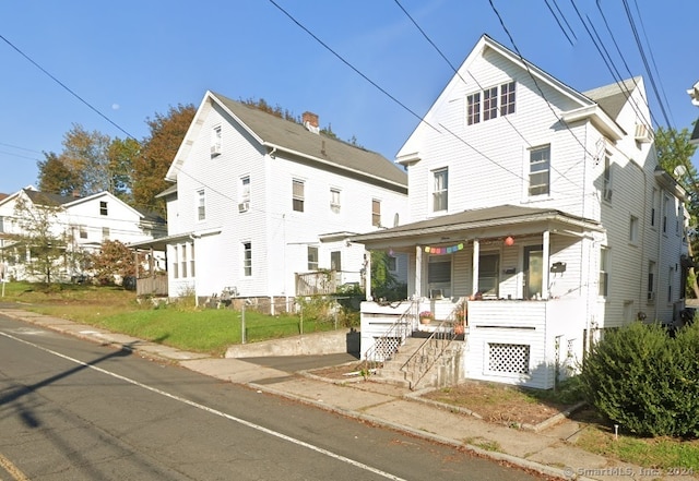 view of front of property with a porch