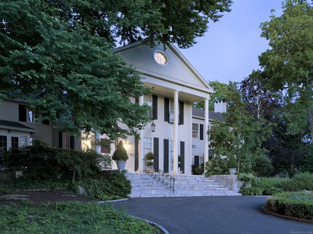 view of neoclassical / greek revival house