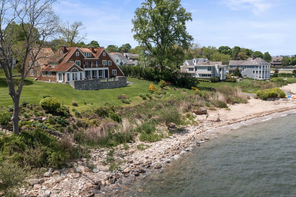 16 Fairview Ave, Stamford, CT 06902 - drone / aerial view featuring a water view