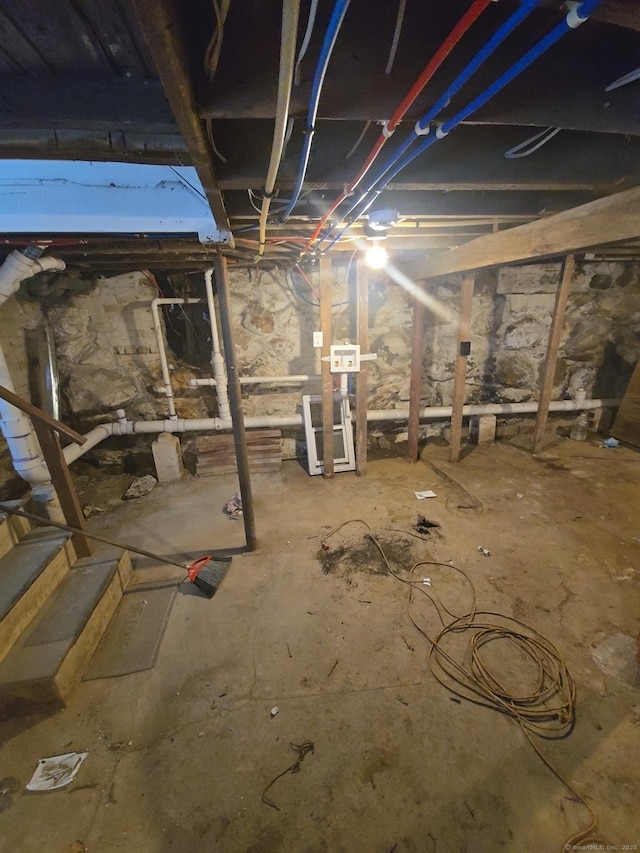 view of basement