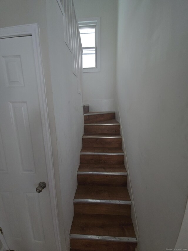 971 New Litchfield St, Torrington, CT 06790 - stairs with wood finished floors