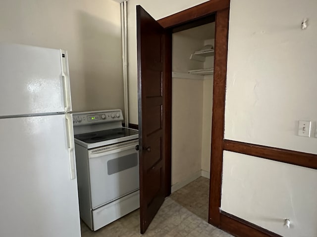 kitchen with white appliances