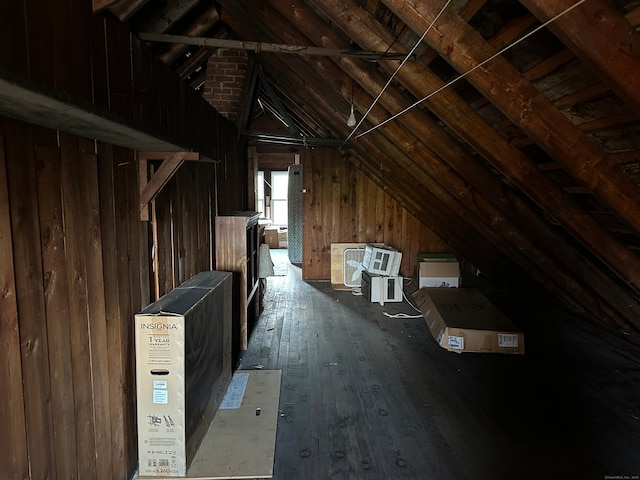 view of attic