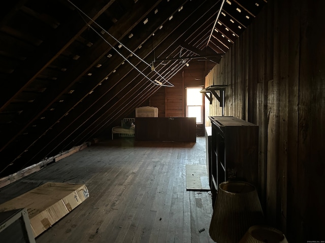 view of attic