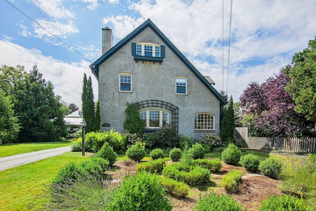 view of property exterior featuring a yard