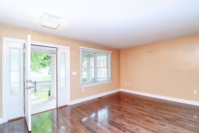 entryway featuring hardwood / wood-style floors