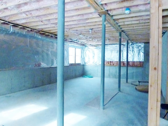 view of basement