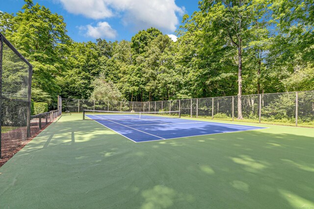 view of tennis court