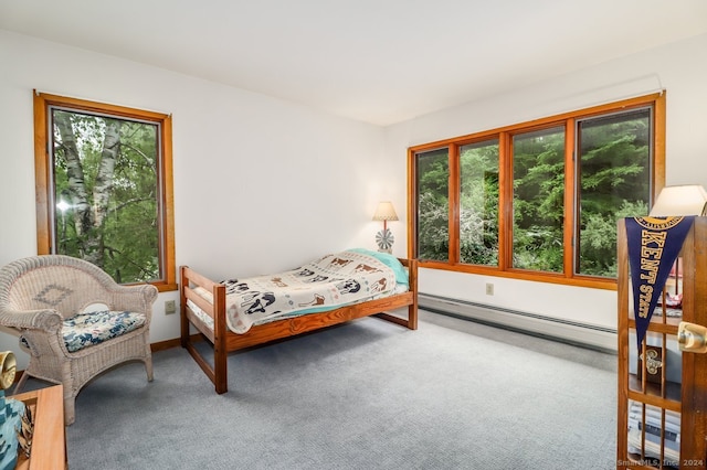 bedroom featuring carpet flooring