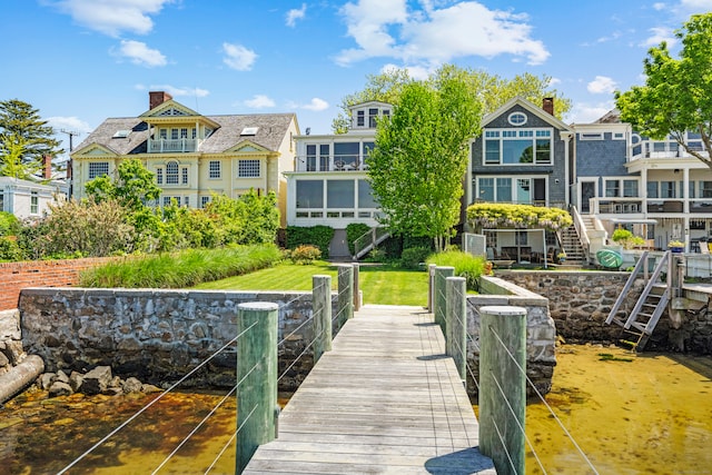 view of dock