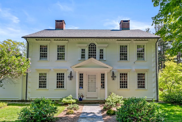 view of colonial home