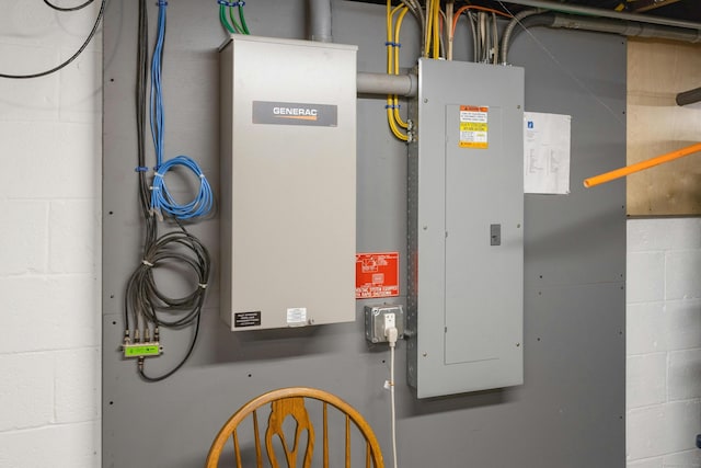 utility room featuring electric panel