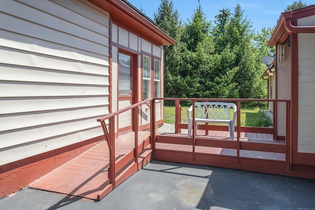 view of wooden terrace