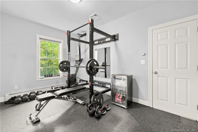 view of workout room