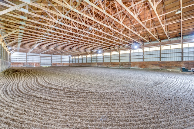 view of horse barn