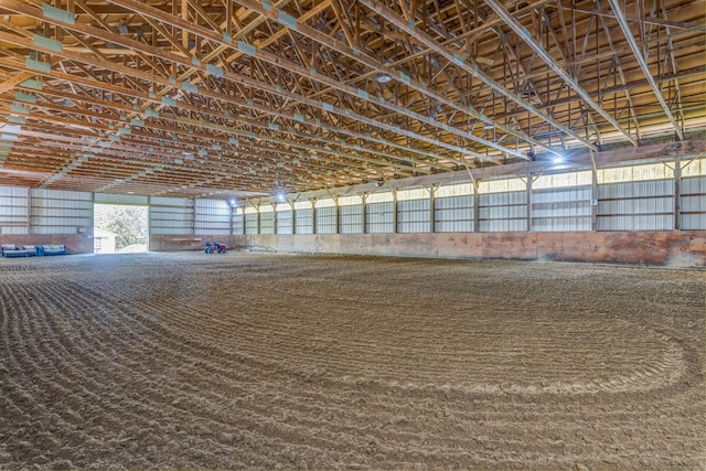 view of horse barn