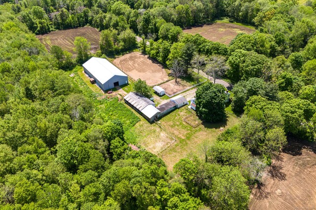 402 Perrin Rd, Woodstock, CT 06281 - drone / aerial view of a heavily wooded area