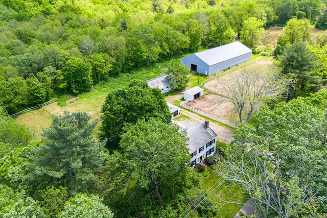 402 Perrin Rd, Woodstock, CT 06281 - view of subject property with a heavily wooded area