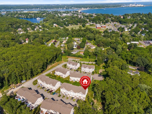 30 Village Xing Unit 30, East Lyme, CT 06357 - aerial view of a large body of water and a forest