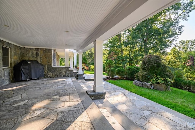 view of patio / terrace with grilling area