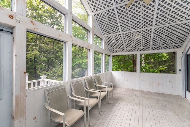 view of sunroom