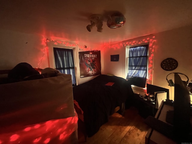 bedroom featuring hardwood / wood-style floors