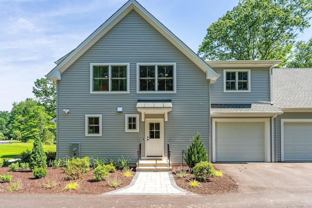 front facade featuring a garage