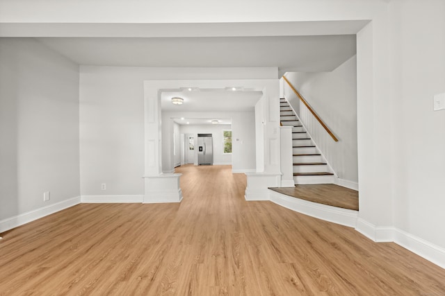 entryway featuring light hardwood / wood-style floors