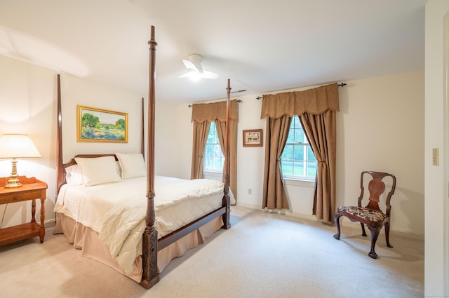 18 Hunters Ridge Rd, Southbury, CT 06488 - bedroom featuring light carpet, a ceiling fan, and baseboards