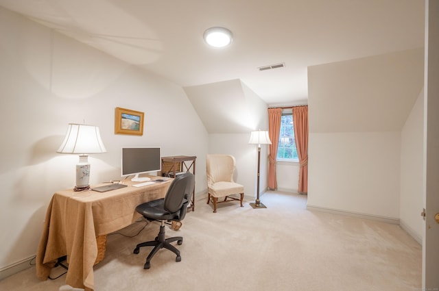 18 Hunters Ridge Rd, Southbury, CT 06488 - office featuring lofted ceiling, light colored carpet, and baseboards