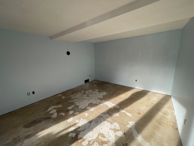 bonus room with beam ceiling