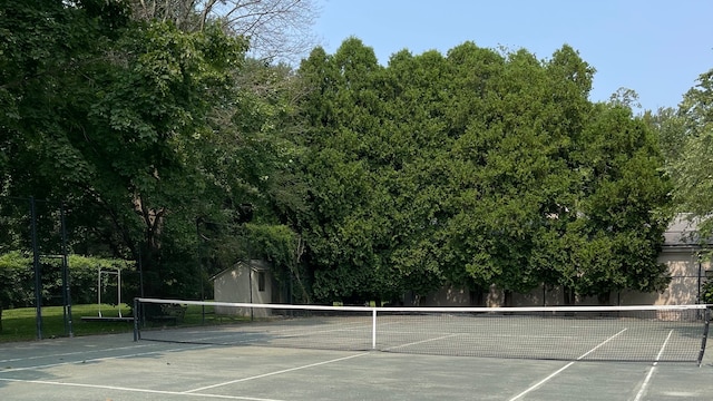 view of tennis court