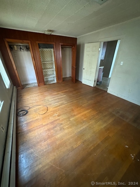 interior space with hardwood / wood-style floors