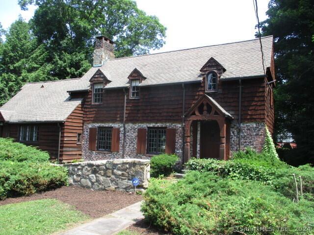 view of log-style house