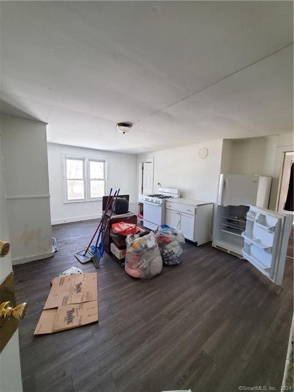 interior space featuring dark wood-type flooring