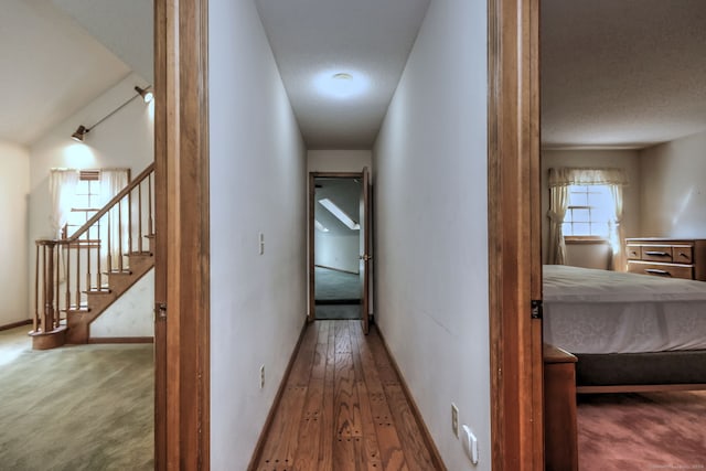 hall featuring hardwood / wood-style flooring