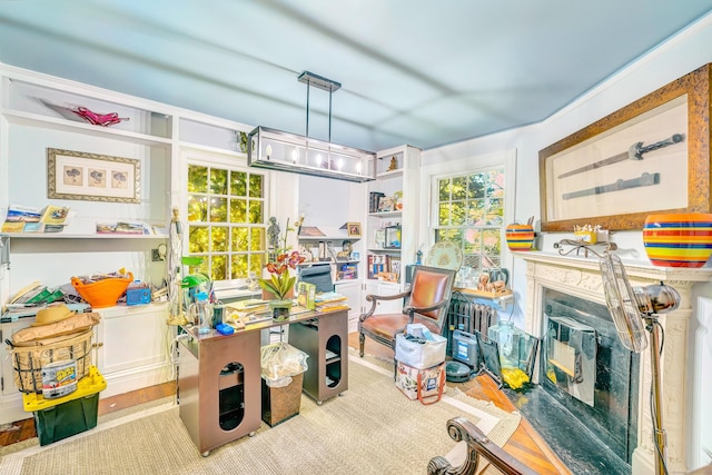 interior space featuring light hardwood / wood-style floors