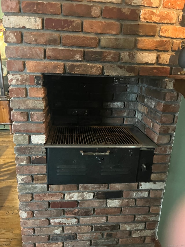 interior details featuring wood-type flooring