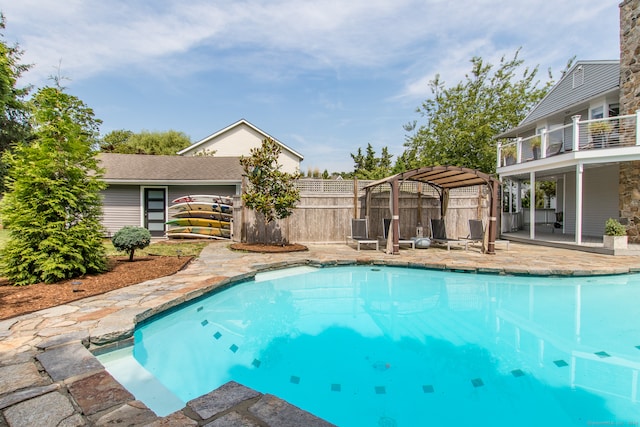 view of pool