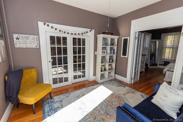 interior space featuring hardwood / wood-style floors