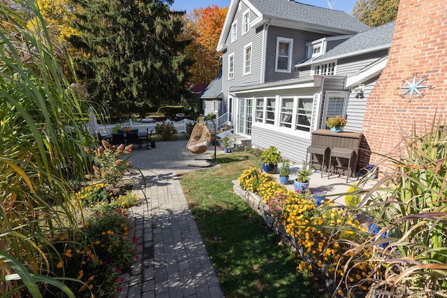 exterior space featuring a patio area