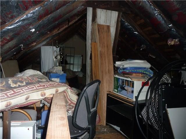 view of attic