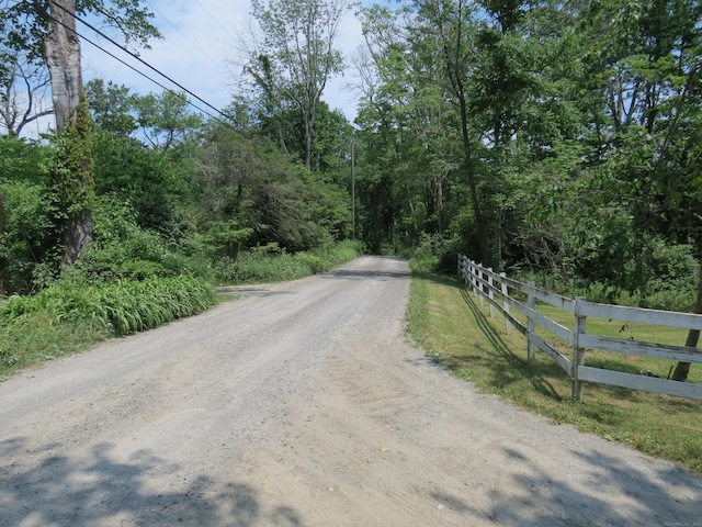 view of road