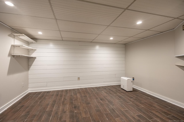 interior space featuring dark hardwood / wood-style floors