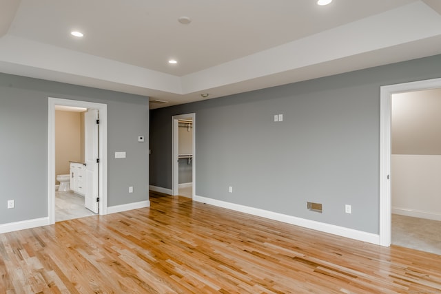 empty room featuring light hardwood / wood-style flooring