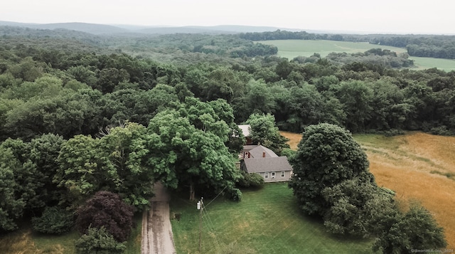 bird's eye view featuring a rural view