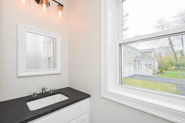 bathroom with vanity